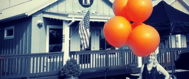 FIr Mercantile and Orange Balloons