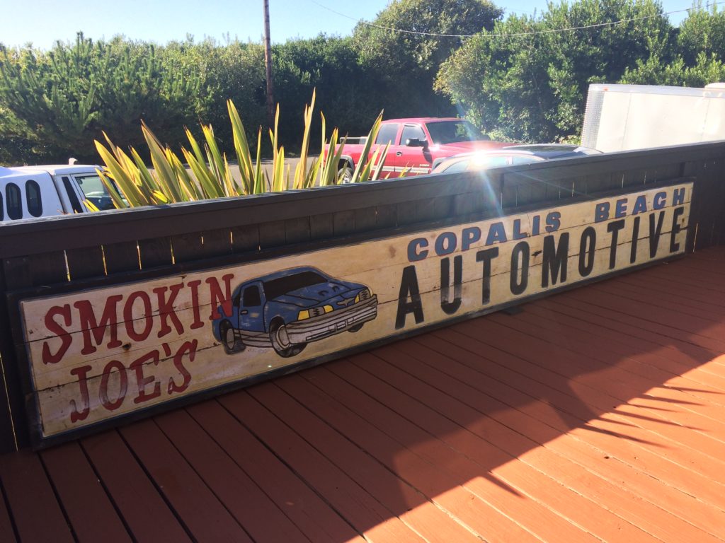 smokin joe's sign judy mcvay ocean shores