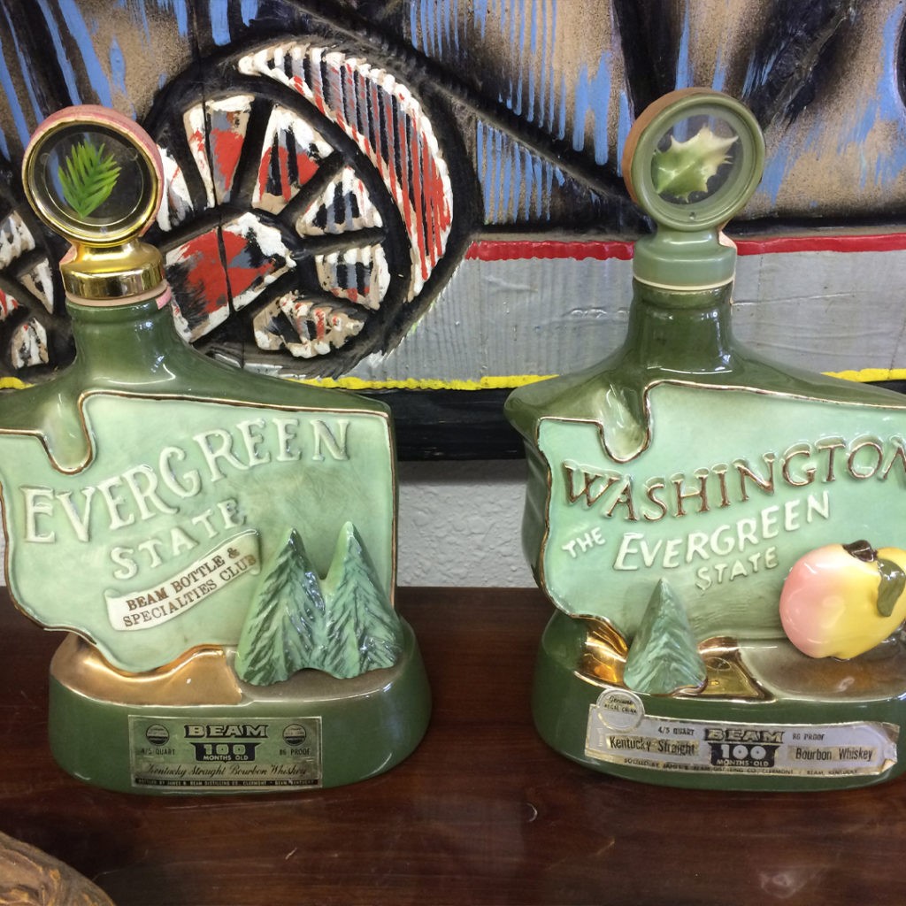 jim beam decanters washington the evergreen state