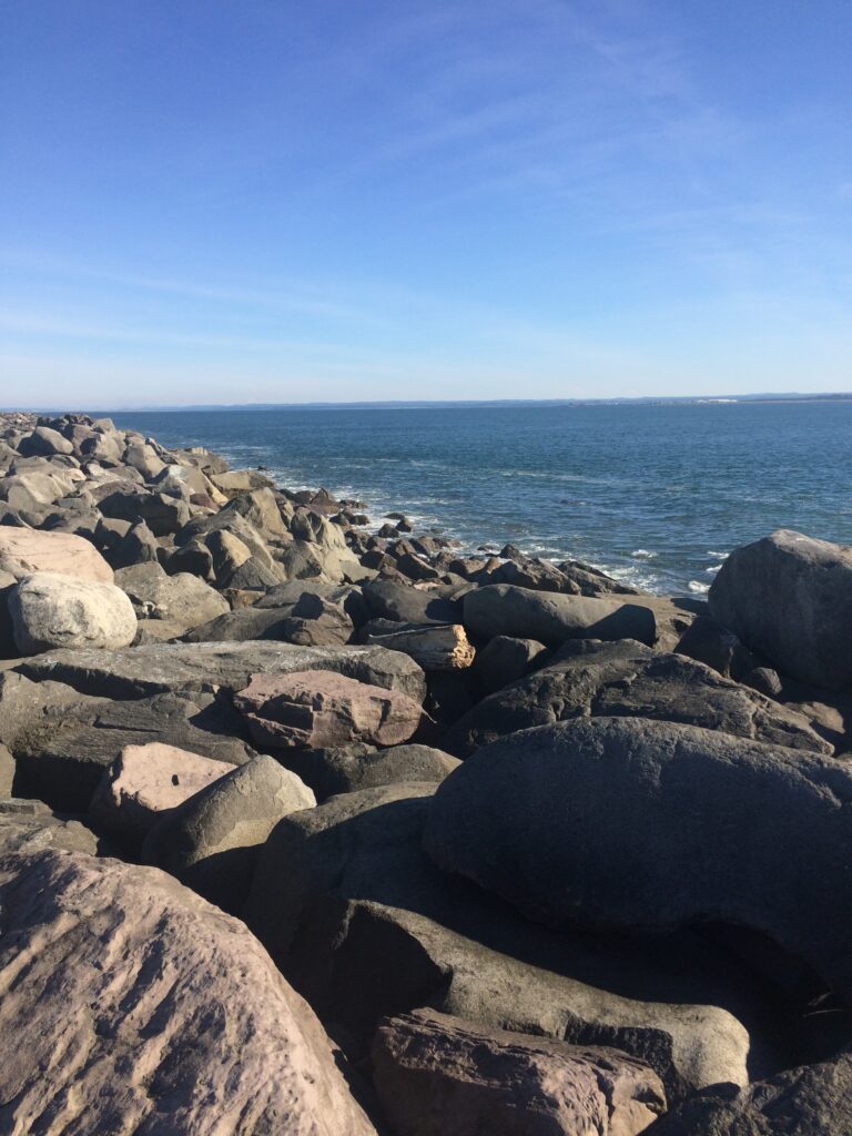 ocean shoreas jetty rocks